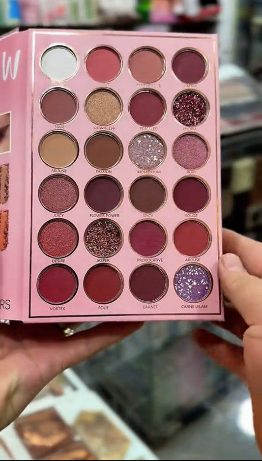 7 Pages All-in-One Makeup Book Kit – Eyeshadow, Blush, Highlighter, Lip Colors | 50% OFF