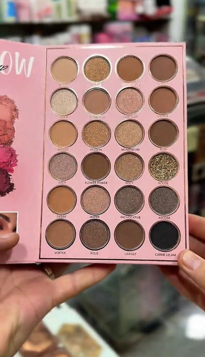7 Pages All-in-One Makeup Book Kit – Eyeshadow, Blush, Highlighter, Lip Colors | 50% OFF