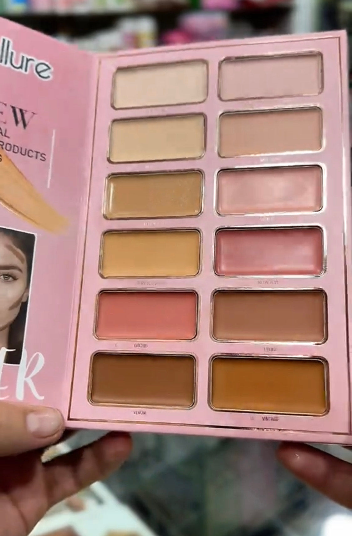 7 Pages All-in-One Makeup Book Kit – Eyeshadow, Blush, Highlighter, Lip Colors | 50% OFF
