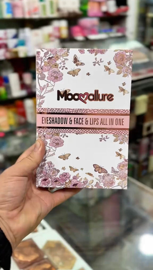 7 Pages All-in-One Makeup Book Kit – Eyeshadow, Blush, Highlighter, Lip Colors | 50% OFF